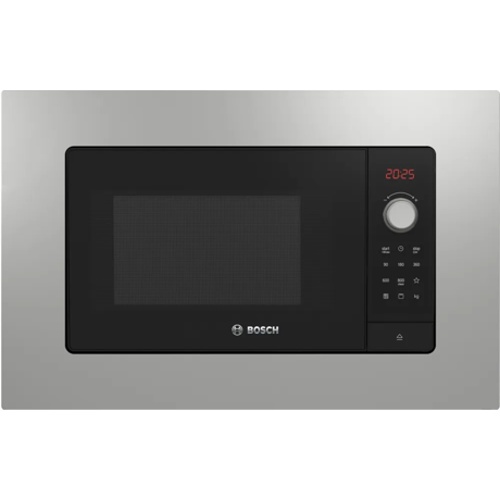 Cuptor cu microunde incorporabil Bosch BEL653MS3, 800 W, 25 l, AutoPilot 8, 5 trepte putere, Program autocuratare - hidroliza, Inox/Negru