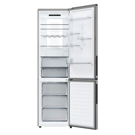 Combina frigorifica Candy ECN4CQTEX206, No Frost, 409 l, H 205 cm, Clasa E, Wi-Fi, inox