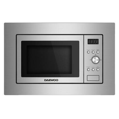 Cuptor cu microunde incorporabil Daewoo KOC-25X-1, 25 litri, 900W, Display led, Control digital, Inox