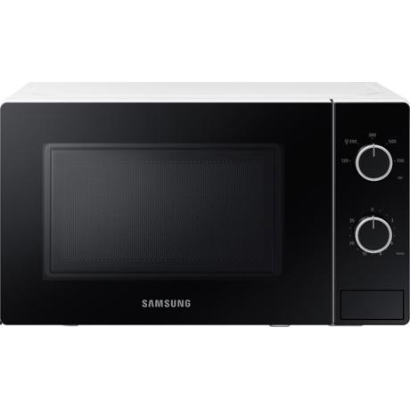 Cuptor cu microunde Samsung MS20A3010AH, 20 L, 700 W, 5 trepte de putere, control mecanic, functie decongelare, temporizator, iluminare LED, Alb