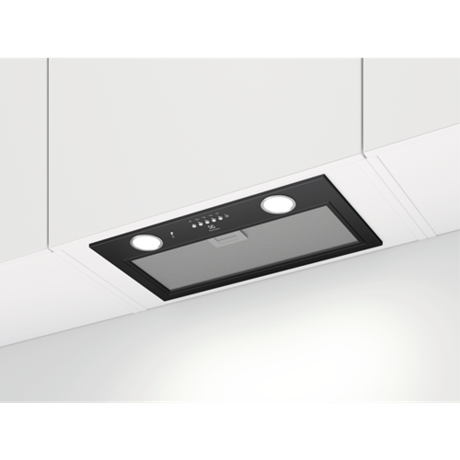 Hota Electrolux CFG516R, 600 mc/h, Conectivitate plita, 1 motor, Control electronic, 54 cm, Negru mat