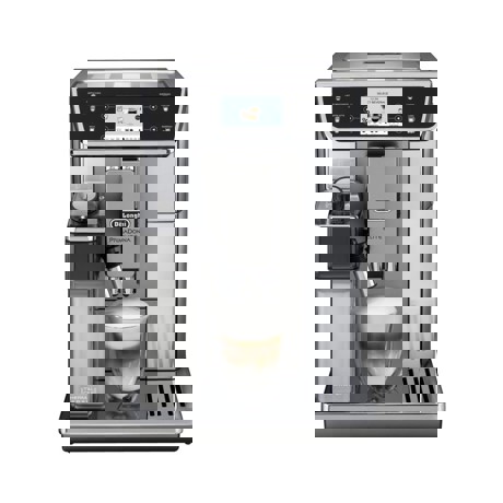 Espressor Delonghi ECAM650.55.MS, 1450 W, 15 bar, 2 l, carafa lapte, display LCD, argintiu
