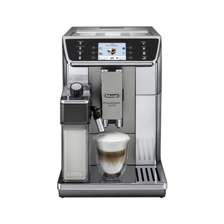 Espressor Delonghi ECAM650.55.MS, 1450 W, 15 bar, 2 l, carafa lapte, display LCD, argintiu