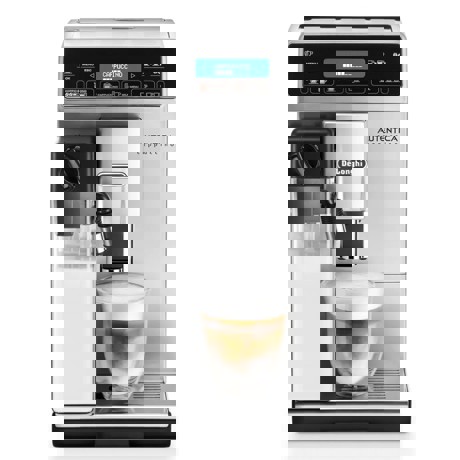 Espressor Delonghi ETAM29.660.SB, Carafa pentru lapte, Sistem LatteCrema, Rasnita cu 13 setari, 1450W, 15 bar, 1.4 l, Argintiu