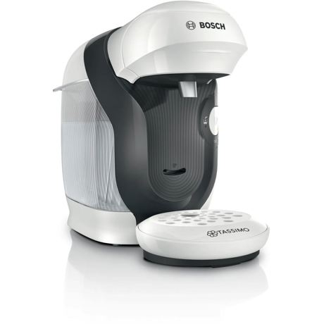 Espresor Bosch Tassimo TAS1104, 1400w, 3.3 bar, 0.7l , autocuratare si decalcifiere, capsule, Alb