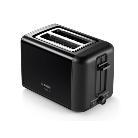 Prajitor de paine Bosch TAT3P423,970 W, 2 felii, Negru