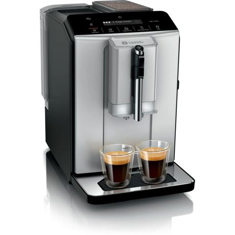 Espressor automat Bosch TIE20301,1300 W, 1.4 L, 15 bar, Negru/Argintiu