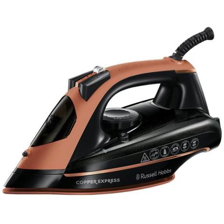 Fier de calcat Russell Hobbs 23975-56 Copper Express, Talpa cupru, 2600 W, 315 ml (Negru/Cupru)