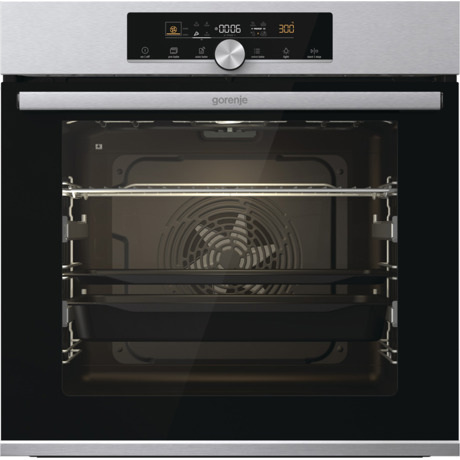 Cuptor electric incorporabil Gorenje BOS6747A01X, 77 L, Gama Advanced, Multisistem, IconTouch, AirFry+, FastPreheat, TurboBake, FrozenBake, Pizza function, WarmPlate, Modul Sabbat, SoftOpen, Inox