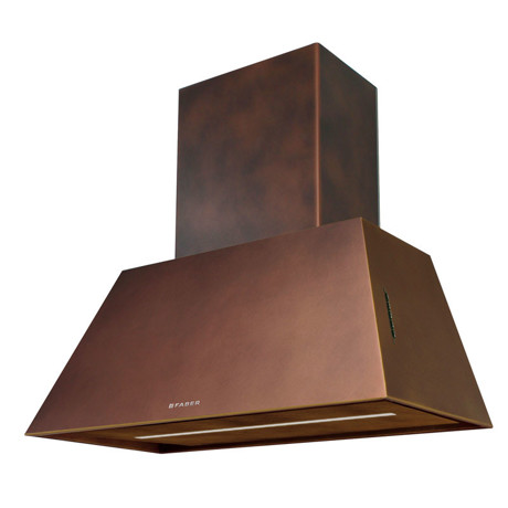 Hota decorativa Faber CHLOE' EVO+ OLD COPPER A70, 700 m3/H, 3 viteze + Intensiv, Iluminare LED, 70 cm, Cupru
