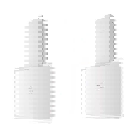 Hota decorativa Faber GLAM FIT 80 WH, Sticla, 520 m/h, 3 Viteze + Intensiv, Iluminare LED, 80cm, Alb