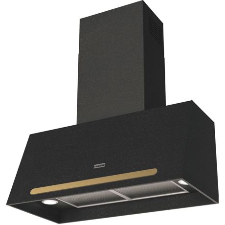 Hota Franke Country FCO 70 ON/G Nero, Decorativa perete, 560 m3/h, Control butoane, 70 cm, Nero Graphite 321.0698.305