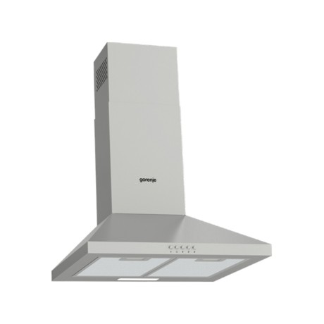 Hota Gorenje Essential WHC529E4X, Decorativa, 50 cm, 450 m3, 3 Viteze, Filtre metalice, Iluminare LED, Inox