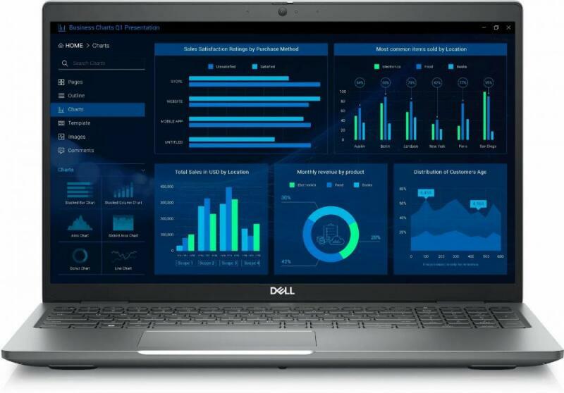 Dell Mobile Precision Workstation 3581, 15.6" FHD 1920 x 1080, 60 Hz, 250 nits, non-touch, IR FHD Camera and Mic with WLAN, EPEAT 2018 Registered (Gold), ENERGY STAR Qualified, Single Pointing, FingerPrint Reader (w/CV3), Smart Card Reader, NFC, FHD/IR Camera, Temporal Noise Reduction, Camera