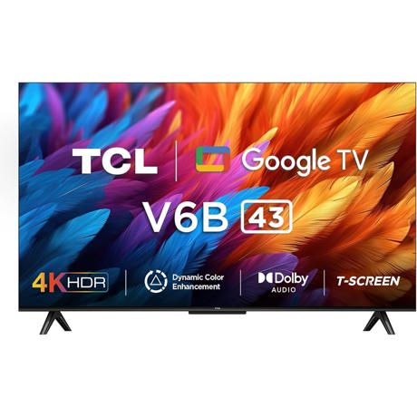 Televizor LED 4K TCL 43V6B, 109 cm, Ultra HD 4K, Smart TV, WiFi, CI