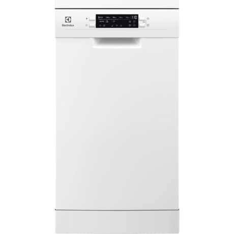 Masina de spalat vase Electrolux ESG42310SW, Independenta, 9 seturi, 8 programe, Clasa D, Motor Inverter, Display LED, 45 cm, Alb