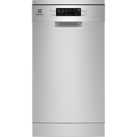 Masina de spalat vase Electrolux ESG43310SX, Independenta, 10 seturi, 8 programe, Clasa D, Motor Inverter, Display LED, 45 cm, Inox