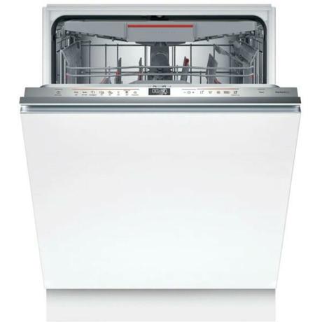 Masina de spalat vase Bosch SMH6ZCX06E, complet incorporabila cu Vario Hinge, capacitate 14 seturi, clasa de eficienta energetica B, sistem de uscare cu Zeolith si Heat Exchanger, consum de apa 9l, StatusLight, DosageAssist, Detergent Automation, AquaStop