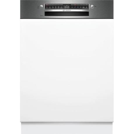 Masina de spalat vase Bosch SMI4HVS00E, partial incorporabila, capacitate 14 seturi, otel inoxidabil, clasa de eficienta energetica D, Heat Exchanger, consum de apa 9l, AquaStop, AquaSensor, DosageAssist, Detergent Automation, EcoSilence Drive, 6 programe