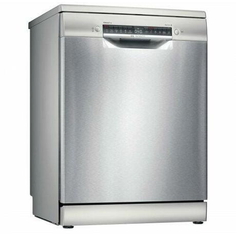 Masina de spalat vase Bosch SMS4ENI06E, Independenta, 13 seturi, Clasa energetica B,  EfficientDry si Heat Exchanger, consum de apa 9l, AquaStop, AquaSensor, DosageAssist, Detergent Automation, EcoSilence Drive, 6 programe, 4 functii, Home Connect, Inox