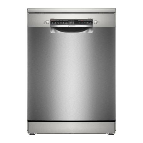 Masina de spalat vase Bosch SMS4HVI02E, Independenta, 14 seturi, Clasa energetica D, consum de apa 9l, AquaStop, DosageAssist, EcoSilence Drive, Detergent Automation, 6 programe, 3 functii speciale, Inox