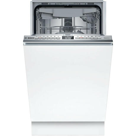 Masina de spalat vase Bosch SPV4HMX10E,  complet incorporabila, capacitate 10 seturi, clasa de eficienta energetica E, Heat Exchanger, consum de apa 9,5l, Info Light, AquaStop, AquaSensor, DosageAssist, Detergent Automation, EcoSilence Drive, 6 programe, 