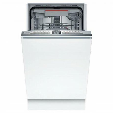 Masina de spalat vase Bosch SPV4HMX49E, complet incorporabila, capacitate 10 seturi, clasa de eficienta energetica E, Heat Exchanger, brate DuoPower, consum de apa 9,5l, Info Light, AquaStop, AquaSensor, DosageAssist, Detergent Automation, EcoSilence Driv