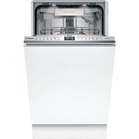 Masina de spalat vase Bosch SPV6YMX08E, complet incorporabila, capacitate 10 seturi, clasa de eficienta energetica B, sistem de uscare cu Zeolith, brate DuoPower, consum de apa 8,5l, TimeLight, EmotionLight, AquaSensor, DosageAssist, Detergent Automation,