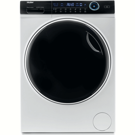 Masina de spalat Haier HW100-B14979-S, 10 kg, 1400 rpm, Clasa A, Motor Direct Motion, Refresh, ABT, Steam, Dual spray, Pillow Drum, iTime, Smart Detecting, Alb
