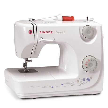 Masina de cusut Singer SMART II, 7 Programe, 1500 imp/min, Alb