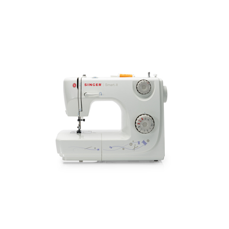 Masina de cusut Singer SMART II, 7 programe de baza si decorative, peste 20 de cusaturi combinate, 1500 Imp./min, butoniera in 4 pasi, Alb
