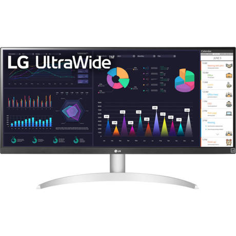 Monitor LG 29" 29WQ600-W.AEU, Diagonal (inch): 29, Diagonal (cm): 73.6, Aspect ratio: 21:9, Panel: IPS, Resolution: 2560x1080, Refresh Rate: 100Hz, Response time GtG: 5ms, Brightness (max): 250 cd/㎡, Contrast (static) : 700:1, Contrast (dynamic): 1000:1, Viewing angle: 178°/178°, Color Gamut Type