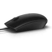 Mouse Dell MS116 2 Butoane, cu fir, 1000 dpi, interfata USB, culoare neagra, greutate 413g, 570-AAIR