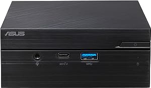 Mini PC ASUS Intel 11 Gen, 2.5 Gbps LAN, WiFi 6Windows 10 Pro, Negru