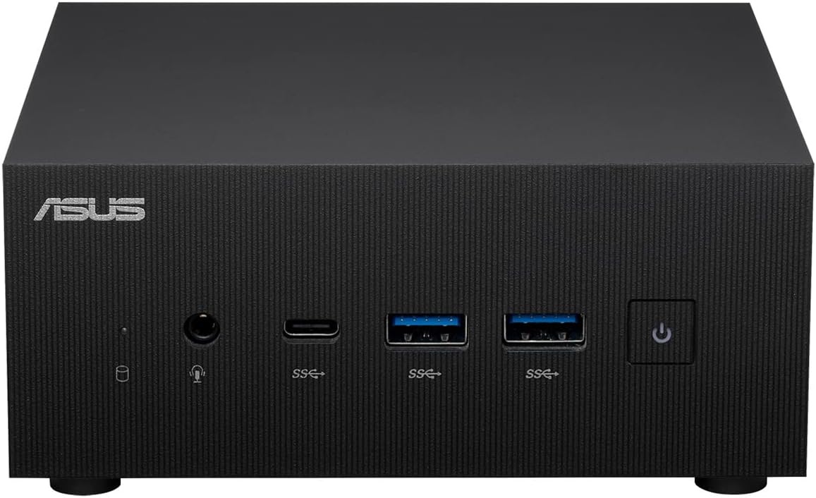 Mini PC ASUS AMD Ryzen, 2.5 Gbps LAN, WiFi 6E, 4K2xPCle Gen3x4 M.2 NVMe SSD, Negru