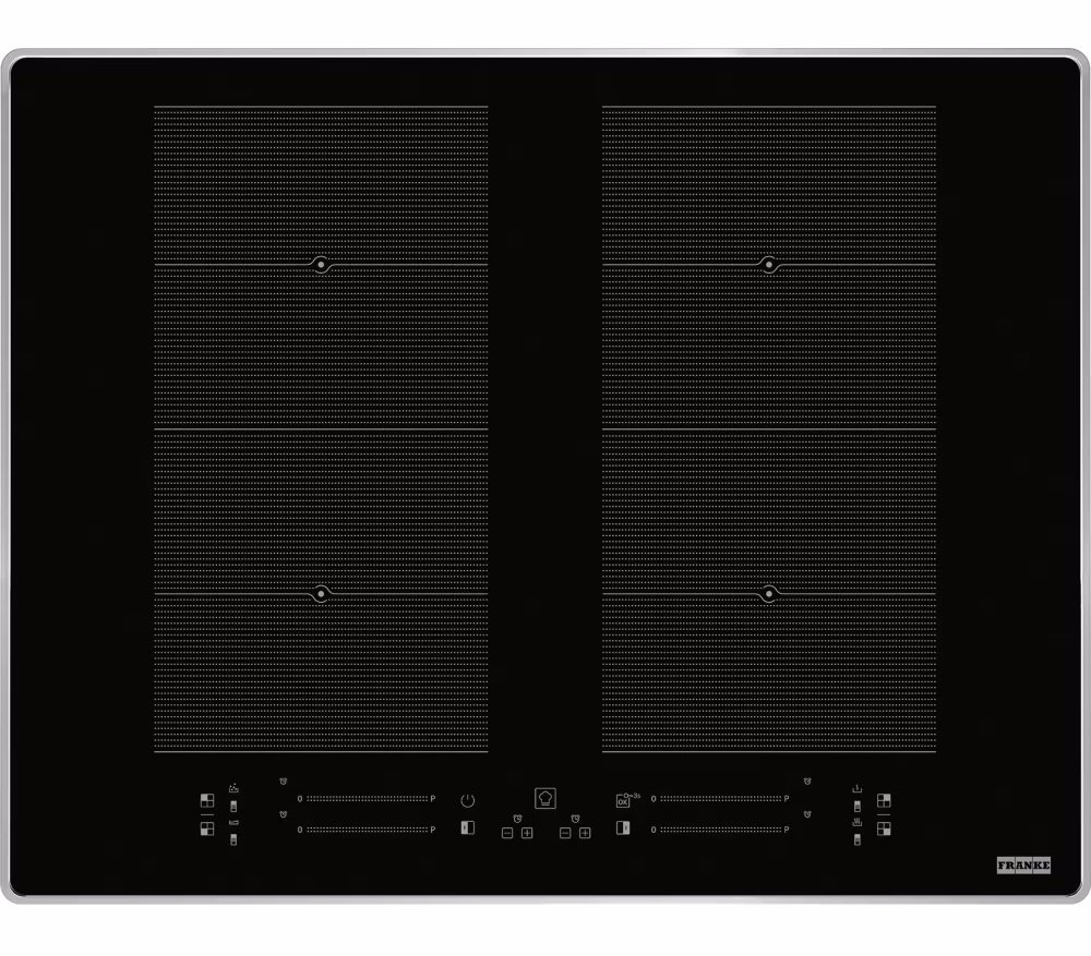 Plita incorporabila Franke FMA 654 I FP XS, Inductie, 4 zone de gatit, Touch control, Zona Flexi, 18 nivele putere, Blocare acces copii, 65 cm, Negru, Decor inox 108.0675.410