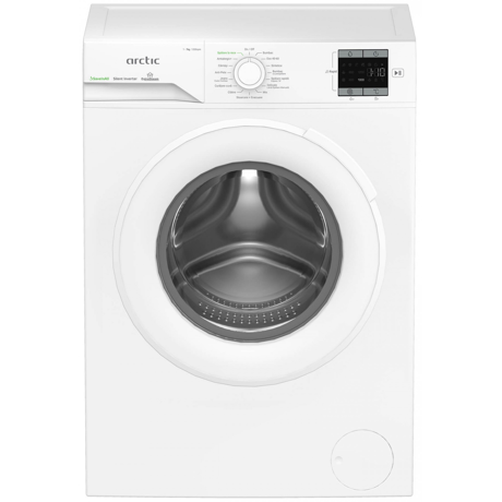 Masina de spalat rufe Arctic APLM1WFSU17210W, 7kg, 1200rpm, Clasa A, Motor Silent Inverter, SaveInAll, RecycledTub, ExtraSteam, Display, Alb