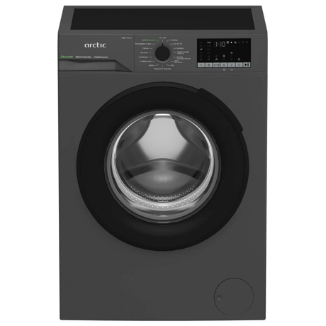 Masina de spalat rufe Arctic, 10kg, 1400rpm, Clasa A, Motor Silent Inverter, SAVEINALL, ExtraSteam, Display, Recycled Tub, Antracit