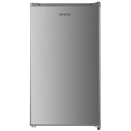 Frigider cu o usa Arctic, 90l, Clasa E, Garden Fresh, Iluminare LED, termostat ajustabil, rafturi sticla, Mix Zone, H 85 cm, silver