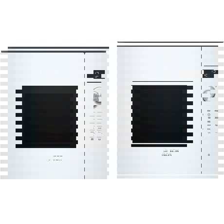 Cuptor cu microunde incorporabil Bosch BFL554MW0, 25 litri,900 W, Rotary, Touch Control, Alb