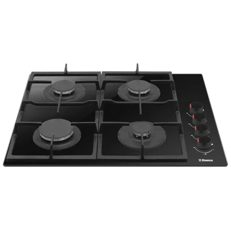Plita incorporabila Hansa BHKS620531, Gaz, 4 Arzatoare, Aprindere electrica, Negru
