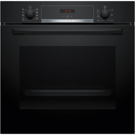 Cuptor incorporabil Bosch HBA534EB3, 71 L, Electric, Multifunctional, Grill, 7 functii, Autocuratare EcoClean + hidrolitica, 3D Hotair, Suport telescopic, Clasa A+, Negru