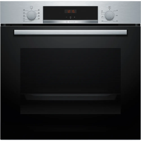 Cuptor incorporabil Bosch HBA534ES3, 71 L, Electric, Multifunctional, Grill, 7 functii, Autocuratare EcoClean + hidrolitica, 3D Hotair, Suport telescopic, Clasa A+, Inox