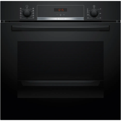 Cuptor incorporabil Bosch HBA554EB3, 71 L, Electric, Multifunctional, Grill, 7 functii, Suport telescopic, Autocuratare EcoClean + hidrolitica, Clasa A+, Negru