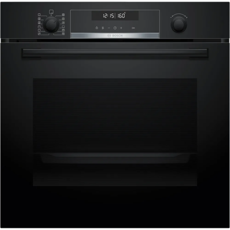 Cuptor incorporabil Bosch HBG578BB3, 71 L, Electric, Multifunctional, 10 functii, Grill, AutoPilot30, Autocuratare pirolitica + hidrolitica, Soft close, Air Fry, 3D Hotair, Clasa A+, Negru