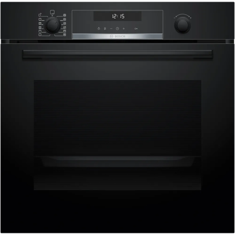 Cuptor incorporabil Bosch HBG578EB7, 71 L, Electric, Multifunctional, Grill, Soft close, Home Connect, Suport telescopic, Air Fry, 9 functii, AutoPilot30, Autocuratare pirolitica, 3D Hotair, Clasa A+, Negru
