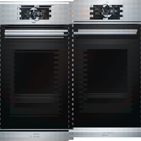 Cuptor incorporabil Bosch HMG636RS1, 67 L, Seria 8, Functie Microunde, Touch control, Catalytic, Eco-clean, Hydrolytic, Inox