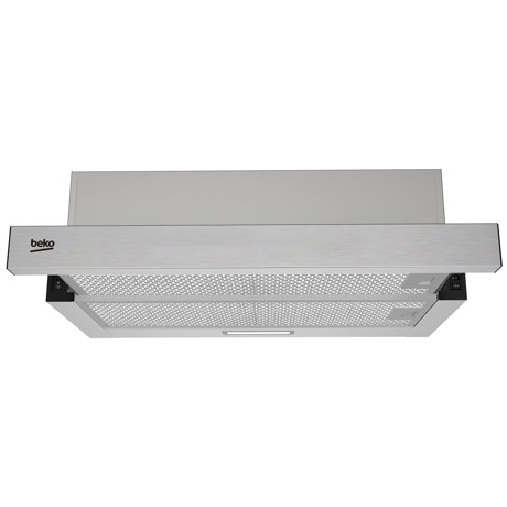 Hota telescopica Beko HNT63322XH, 65W, cap abs 320 mc/h, 3 trepte de putere, filtre metalice lavabile, filtre carbon, iluminare LED, Inox