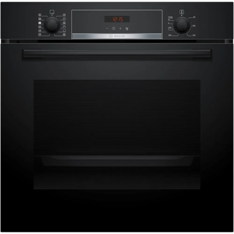 Cuptor incorporabil Bosch HQA574BB3, 71 L, Electric, Multifunctional, Added Steam, 8 functii, AutoPilot10, Autocuratare pirolitica + hidrolitica, 3D Hotair, Clasa A+, Negru