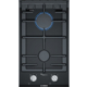 Plita incorporabila Bosch PRB3A6B70, Gaz, 2 zone de gatit, FlameSelect , 30 cm, Vitroceramica neagra